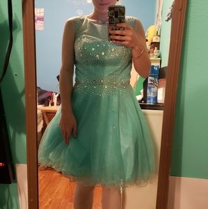 Aqua Sequin Dress size